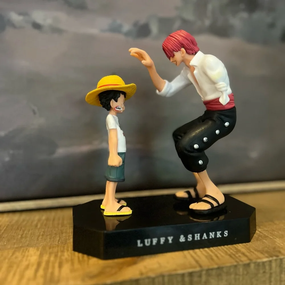 One Piece Luffy & Shanks Figures Anime Action FigureFigures Model or Cake Topper